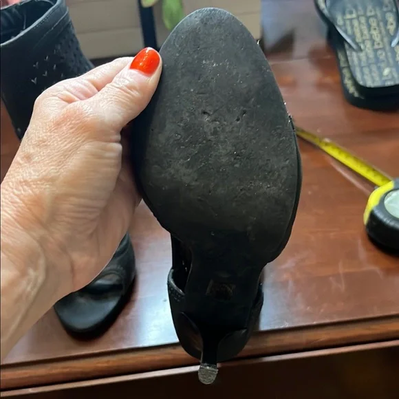 Guess by Marciano Black Cutout Heeled Boots - Picture 3 of 6